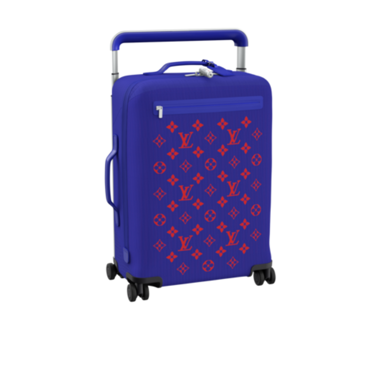 經典藍配紅色Monogram Horizon Soft 55行李箱HKD22,500
