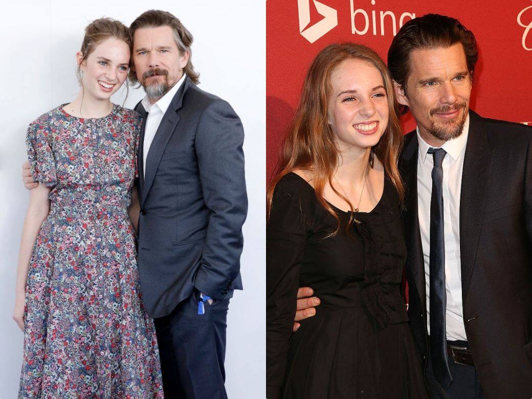 Maya Hawke的爸爸同樣是著名影星,他就是不羈型男Ethan Hawke,有著雙親的優良血統 Maya Hawke的爸爸同樣是著名影星,他就是不羈型男Ethan Hawke,有著雙親的優良血統