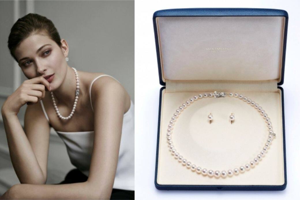 珍珠珠寶世家Mikimoto珍珠串鍊及耳環套組，深受全球女性的愛戴並引領女性