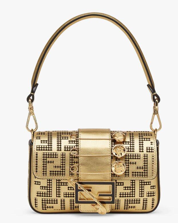 Fendi 金色扣針迷你baguette袋 Fendi 金色扣針迷你baguette袋