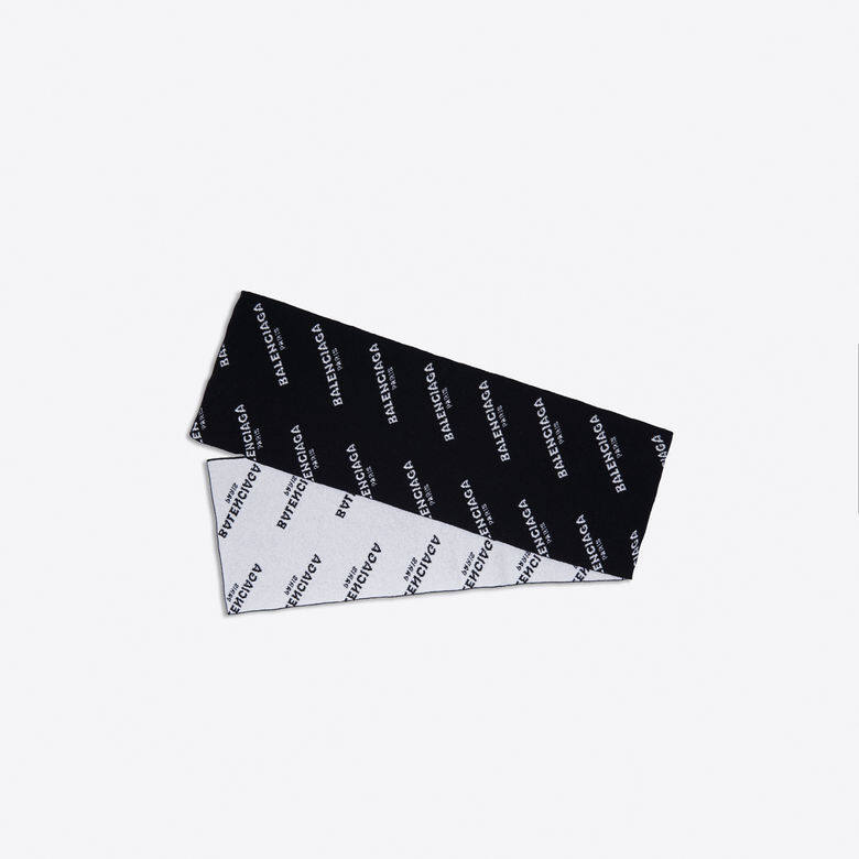 Balenciaga黑白色monogram圍巾 Balenciaga黑白色monogram圍巾