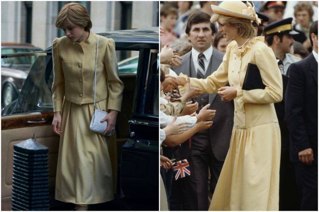 比起戴妃尚未嫁入王室的時期，嫁進豪門後的戴妃偏向成熟正式，這是1983