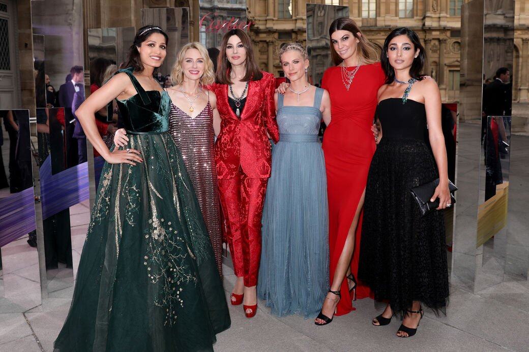 (左起)印度女演員Freida Pinto、英國女星Naomi Watts、意大利影星Monica Bellucci、法國女演員兼導演 (左起)印度女演員Freida Pinto、英國女星Naomi Watts、意大利影星Monica Bellucci、法國女演員兼導演
