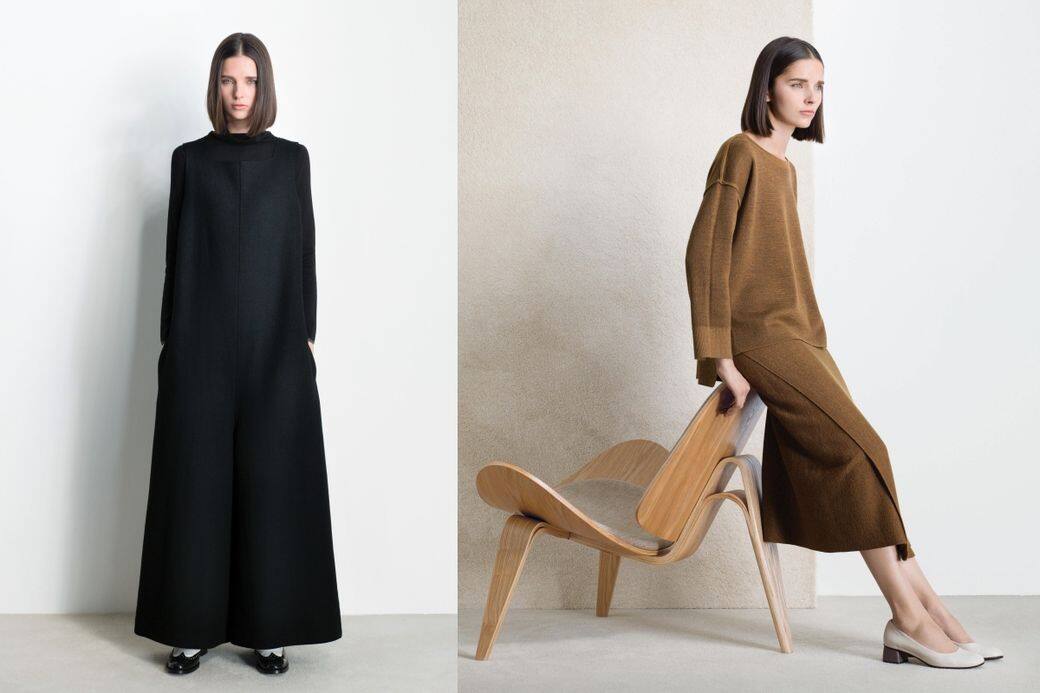 配合羊毛大衣系列，giordano ladies亦推出了多款不同的針織上衣和半截裙，同樣帶