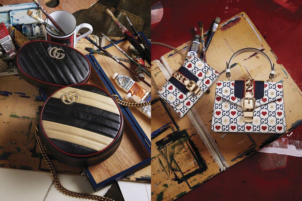 Gucci今季為GG Marmont及Sylvie兩款經典手袋注入新元素。 Gucci今季為GG Marmont及Sylvie兩款經典手袋注入新元素。