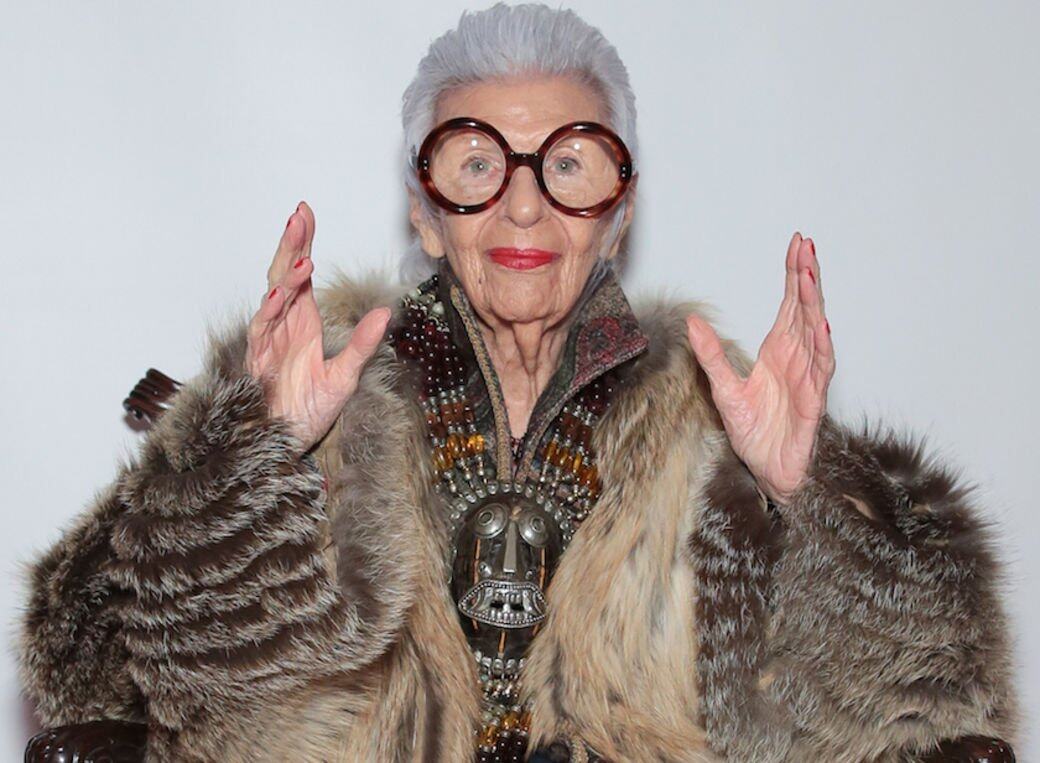 曾經說過自己是世界上最老年輕人的Iris Apfel，於時裝界無人不曉，風格與幽
