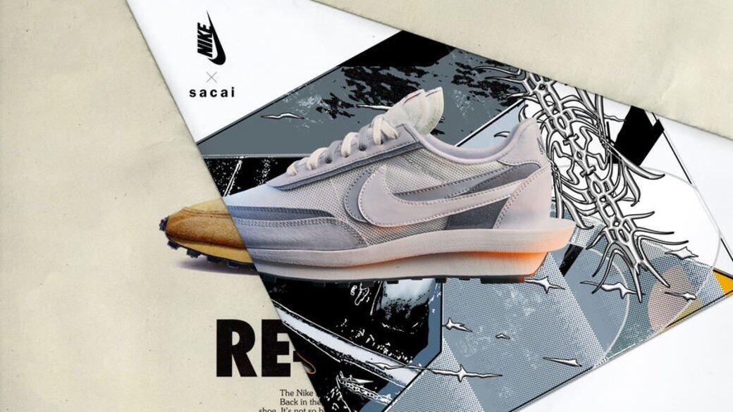 Sacai x Nike LDWaffle波鞋(白x灰配色) Sacai x Nike LDWaffle波鞋(白x灰配色)