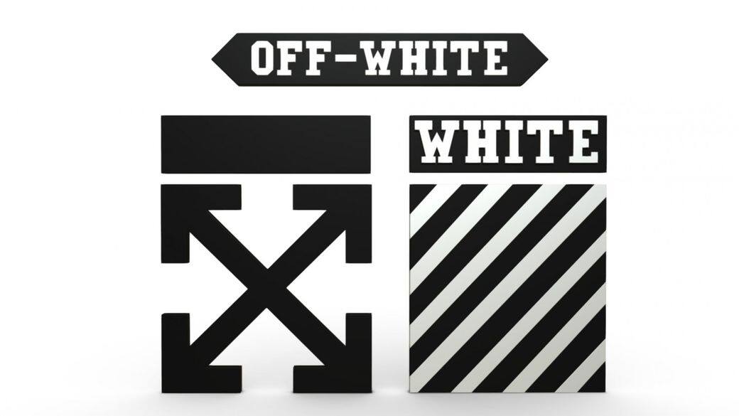 Off-White™的交叉箭咀與黑白斑馬斜線的舊Logo，一直都都是品牌的重要象徵，不