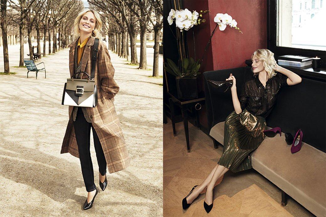 著名女演員兼時尚達人Poppy Delevingne為Roger Vivier 2018秋冬系列擔任模特兒。 著名女演員兼時尚達人Poppy Delevingne為Roger Vivier 2018秋冬系列擔任模特兒。