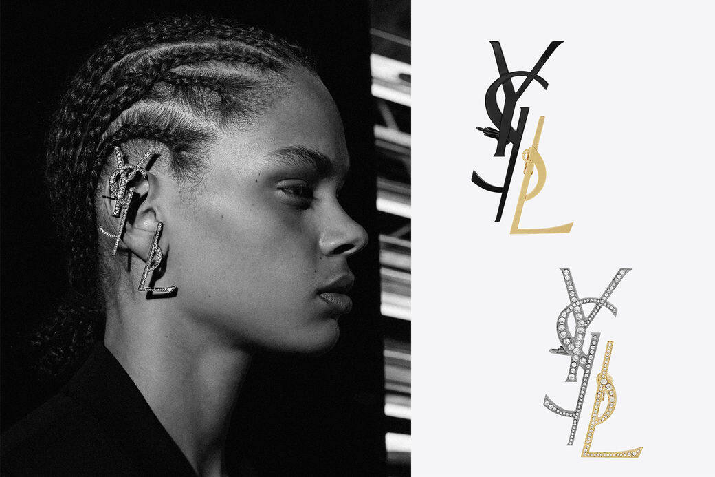 Saint Laurent, Monogram Earring, 2017春夏系列 Saint Laurent, Monogram Earring, 2017春夏系列