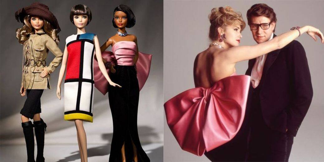 Barbie公司選出了聖羅蘭的3大代表作,分別是1965年的「蒙德里安裙」Mondrian Dress、1968年 Barbie公司選出了聖羅蘭的3大代表作,分別是1965年的「蒙德里安裙」Mondrian Dress、1968年
