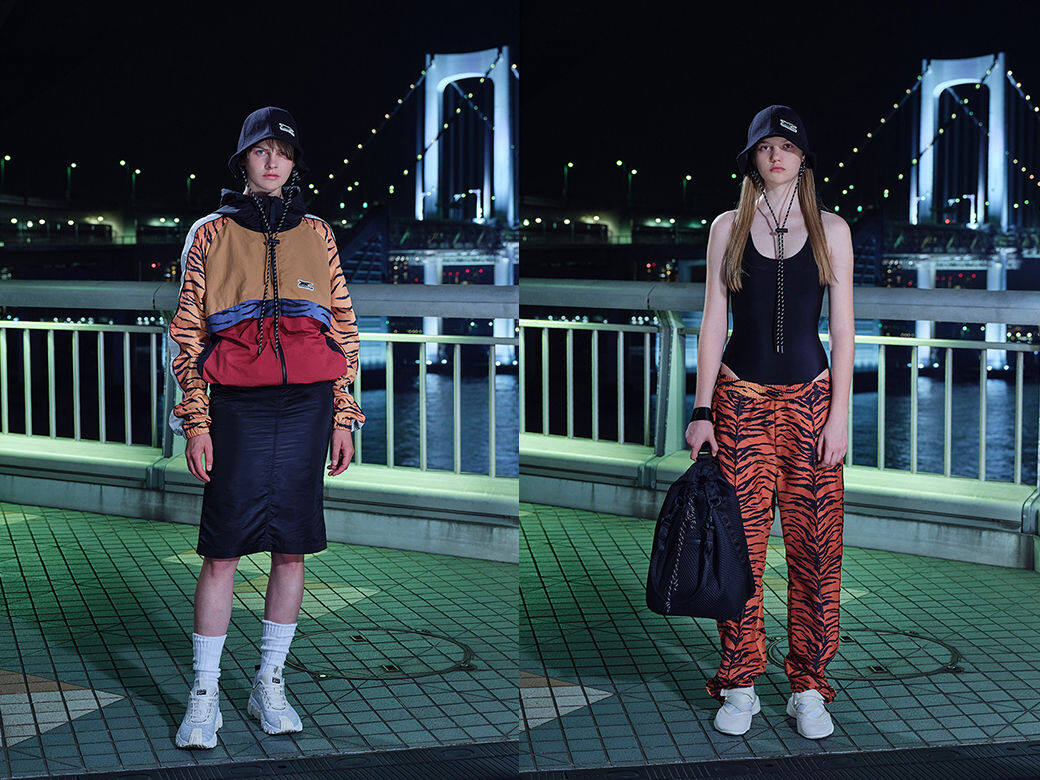 活力和時尚集於一身的東京街頭，正好詮釋Onitsuka Tiger 2020春夏時裝系列。模特兒