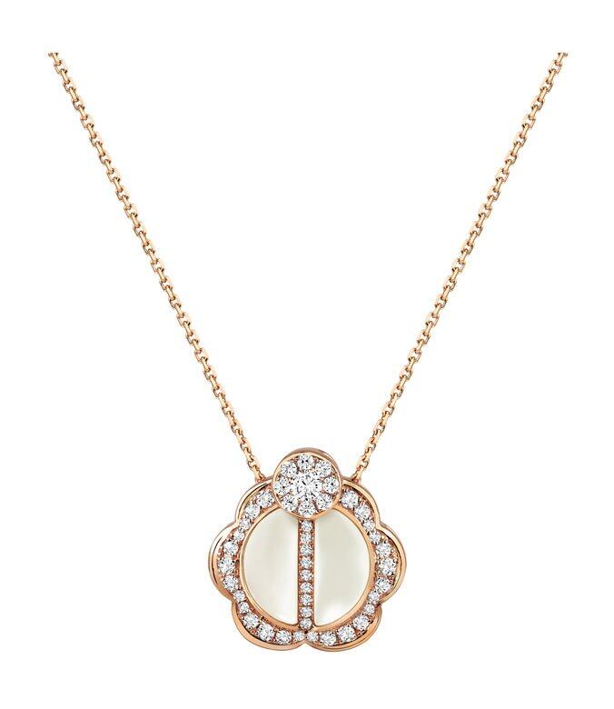 Peonia Diamond彼愛麗鑽石「韻系列」 18K玫瑰金珍珠貝母系列吊墜 $10,800起
