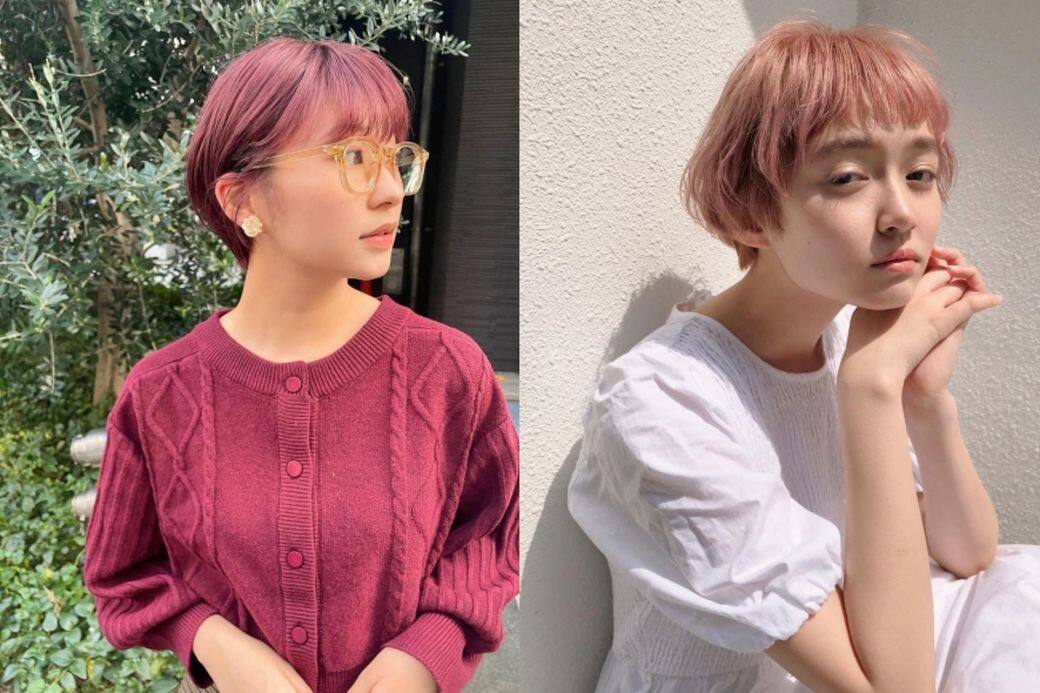 束Pink Beige短髮的女生, 非常建議配搭針織上衣來打造知性造型。服裝顏色可 束Pink Beige短髮的女生, 非常建議配搭針織上衣來打造知性造型。服裝顏色可