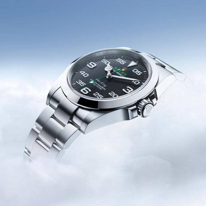 自1958年面世以來，勞力士Air-King的錶面上便刻有「Air-King」的字樣，錶款極易辨識