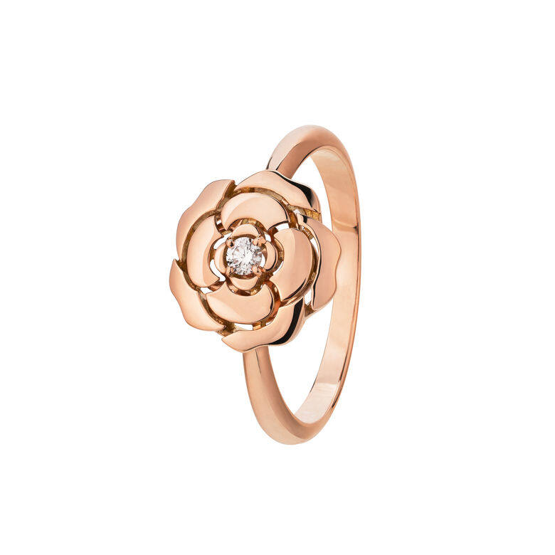 Chanel Camélia粉紅金鑽石戒指 Chanel Camélia粉紅金鑽石戒指