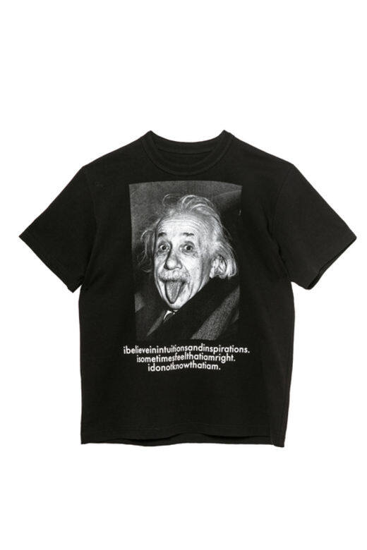 Sacai x Albert Einstein黑色T恤$2100