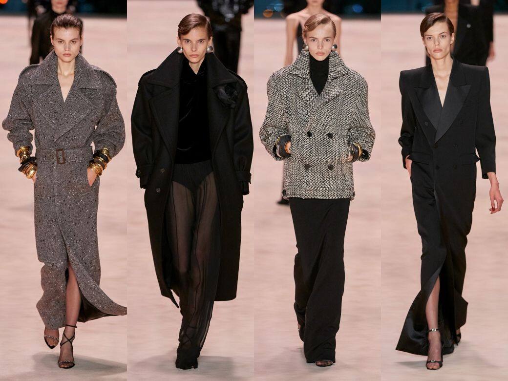 Saint Laurent 2022秋冬時裝展亮點:中性設計 Saint Laurent 2022秋冬時裝展亮點:中性設計