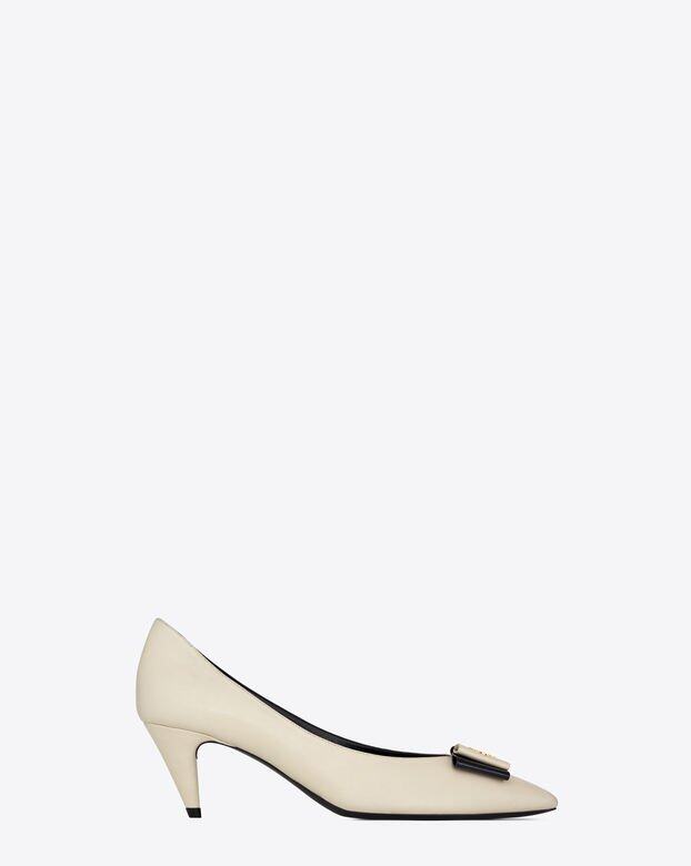 ANAÏS 雙色真皮高跟鞋Saint Laurent by Anthony Vaccarello ANAÏS 雙色真皮高跟鞋Saint Laurent by Anthony Vaccarello