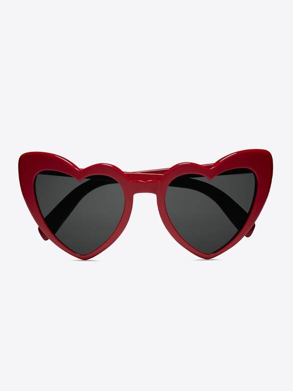70、80風格的紅色心形太陽眼鏡，充滿玩味與復古氣息！Loulou紅色太陽眼鏡 $3