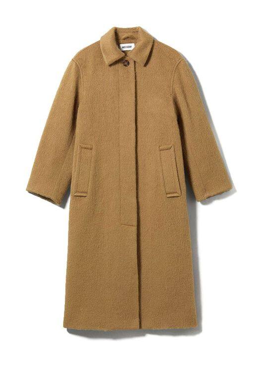 WeekdayZoe camel coat with hidden buttons - £125（約港幣$1,250）