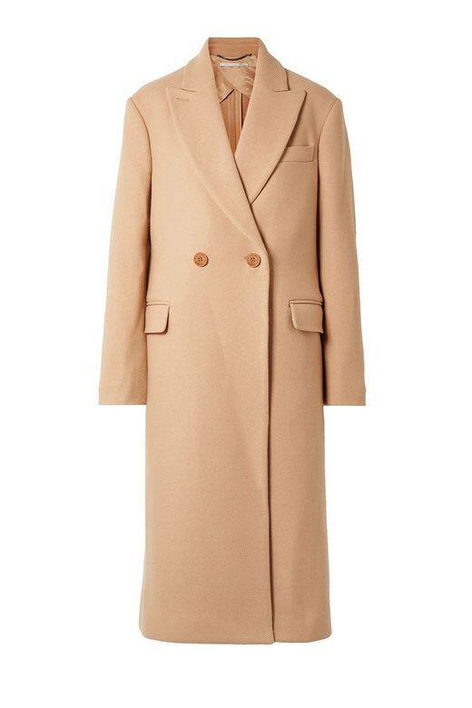 Stella McCartneyLong wool camel coat - £1,270（約港幣$12,700）