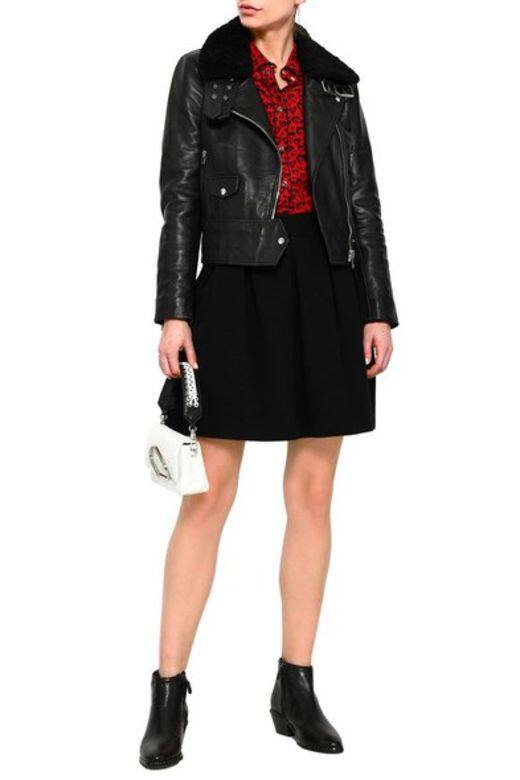 毛領電單車皮褸$2,752 @ Ba&sh, available at Theoutnet.com 毛領電單車皮褸$2,752 @ Ba&sh, available at Theoutnet.com