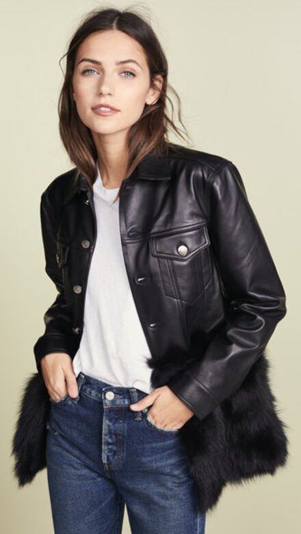 毛毛下襬皮褸$4,650 @ One by J4K, available at shopbop.com 毛毛下襬皮褸$4,650 @ One by J4K, available at shopbop.com