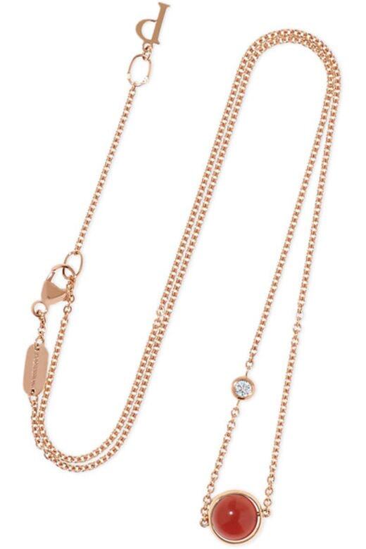 Possession 鑽石與瑪瑙18K玫瑰金項鏈 $14,200 @ Net-a-Porter.com Possession 鑽石與瑪瑙18K玫瑰金項鏈 $14,200 @ Net-a-Porter.com