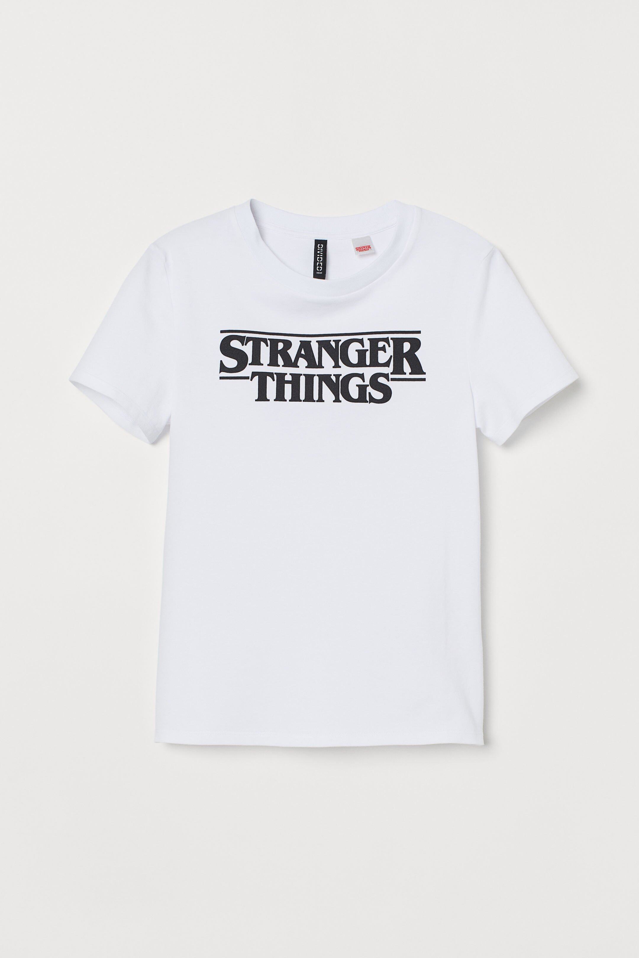Stranger Things x H&M 白色T恤