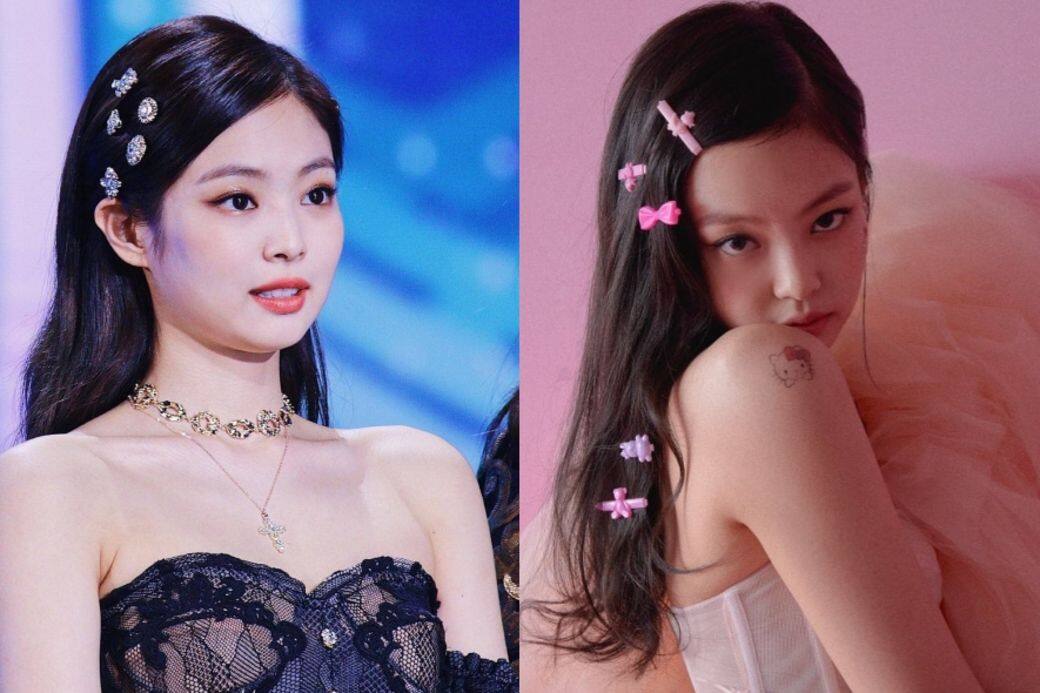 人氣急升的Blackpink Jennie也是髮夾粉絲,舞台造型和平日上街都愛以髮夾令造型 人氣急升的Blackpink Jennie也是髮夾粉絲,舞台造型和平日上街都愛以髮夾令造型