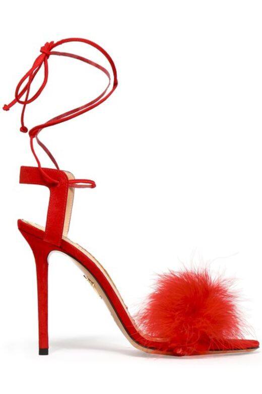 毛毛球飾高跟鞋 $2,480 @ Charlotte Olympia, available at Theoutnet.com 毛毛球飾高跟鞋 $2,480 @ Charlotte Olympia, available at Theoutnet.com
