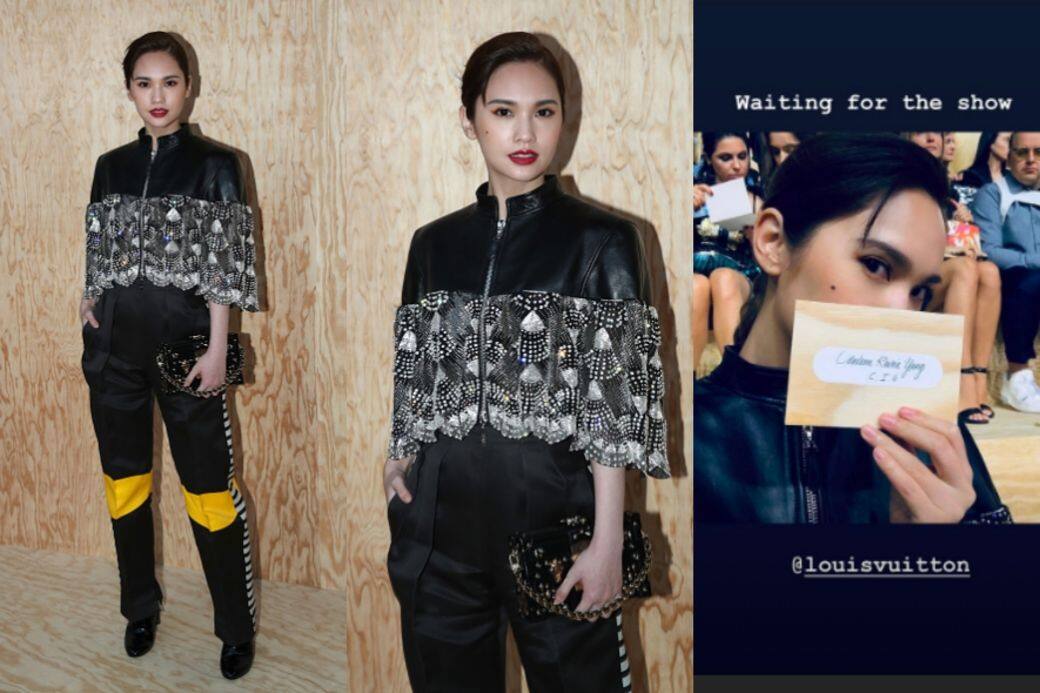 楊丞琳穿上Louis Vuitton 2020早春女裝系列，以型格造型現身巴黎睇騷。