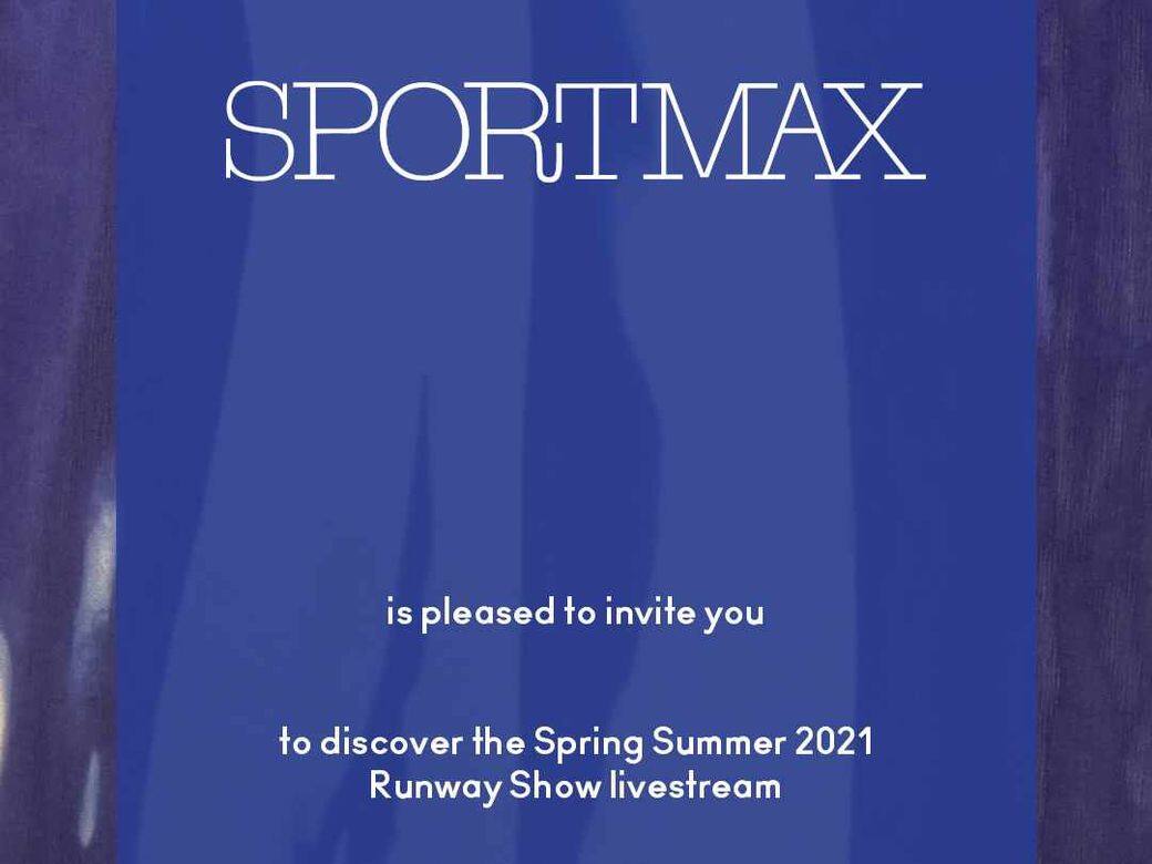 Sportmax SS21時裝騷網上直播！