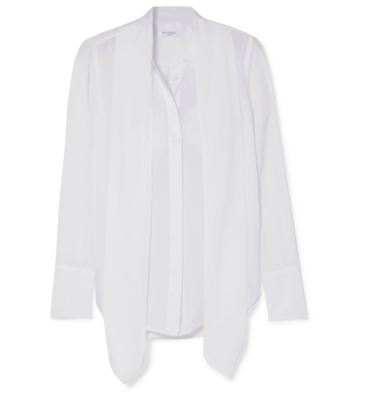 白色長袖裇衫 $2,485 Equipment (net-a-porter.com) 白色長袖裇衫 $2,485 Equipment (net-a-porter.com)