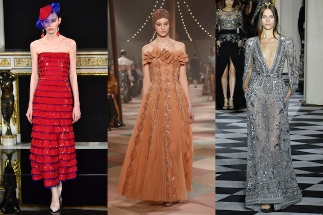 Armani Privé、Dior、Valentino、Zuhair Murad 等品牌的高級訂製時裝均常見於紅地氈活動