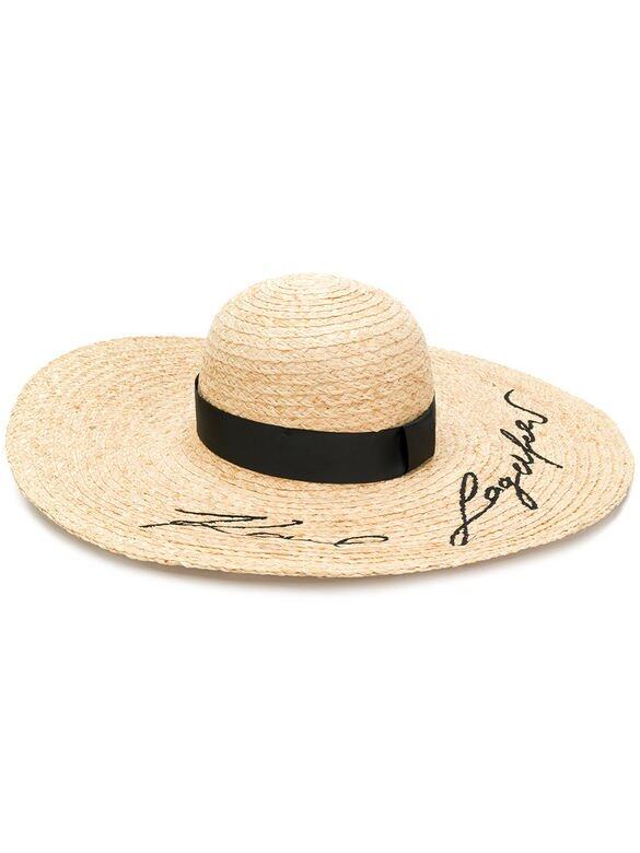 Karl Lagerfeld闊邊刺繡草帽@farfetch.com $989 Karl Lagerfeld闊邊刺繡草帽@farfetch.com $989