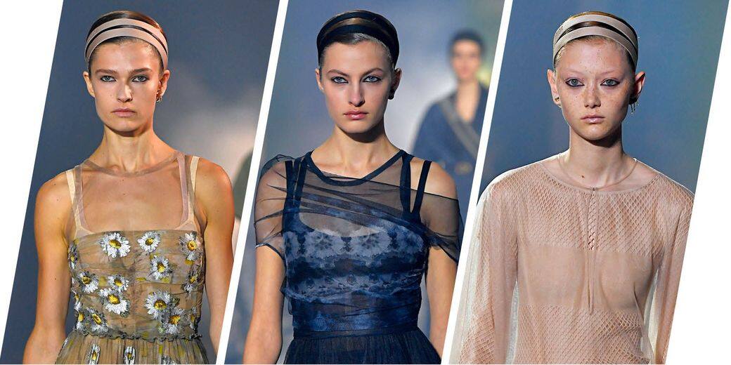 今季的Dior靈感來自芭蕾舞，其頭箍採用絲帶設計，利用精細感帶出浪漫氛