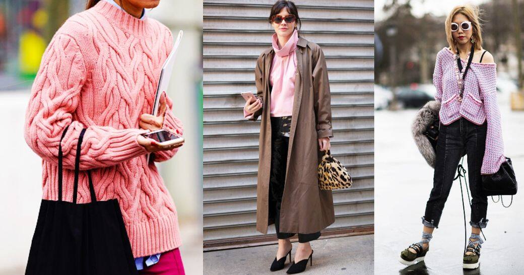 金針織粉紅上衣是不少女士喜歡的單品，穿搭駕馭無難度。天氣下降至20