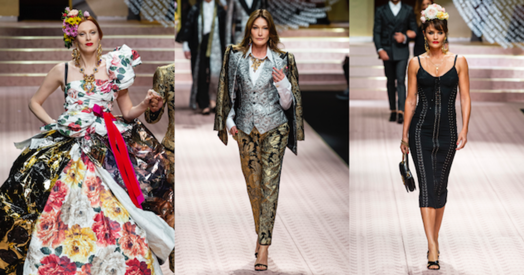 Dolce & Gabbana春夏時裝騷展示了超過150套新裝,更有Monica Bellucci、Carla Bruni、Isabella Rossellini 、Eva Herzigova Dolce & Gabbana春夏時裝騷展示了超過150套新裝,更有Monica Bellucci、Carla Bruni、Isabella Rossellini 、Eva Herzigova