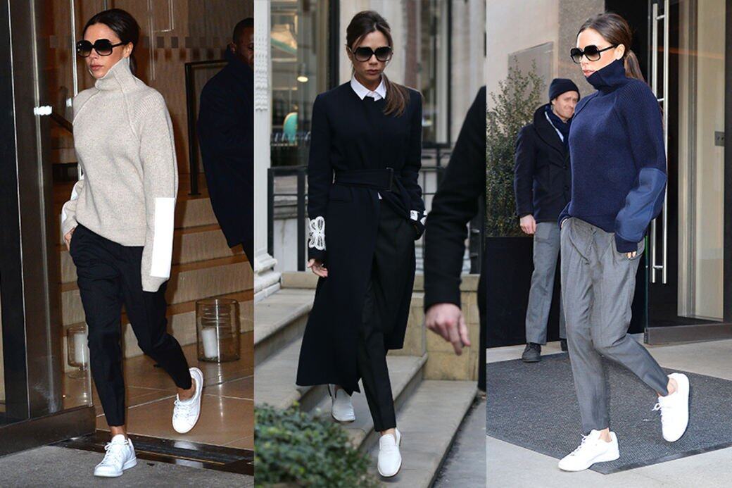 Victoria Beckham, 平底鞋, Style tips, 穿搭, 球鞋 Victoria Beckham, 平底鞋, Style tips, 穿搭, 球鞋