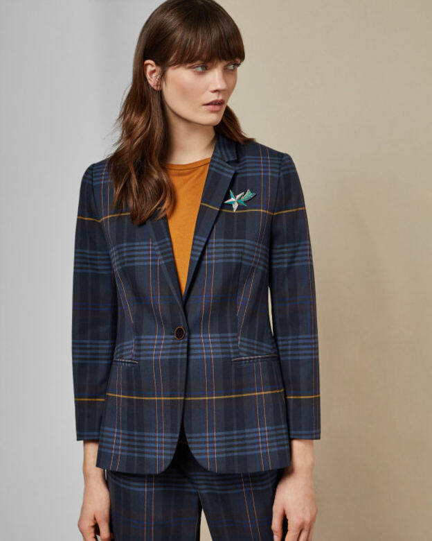Ted Baker 藍色格仔西裝外套 Ted Baker 藍色格仔西裝外套