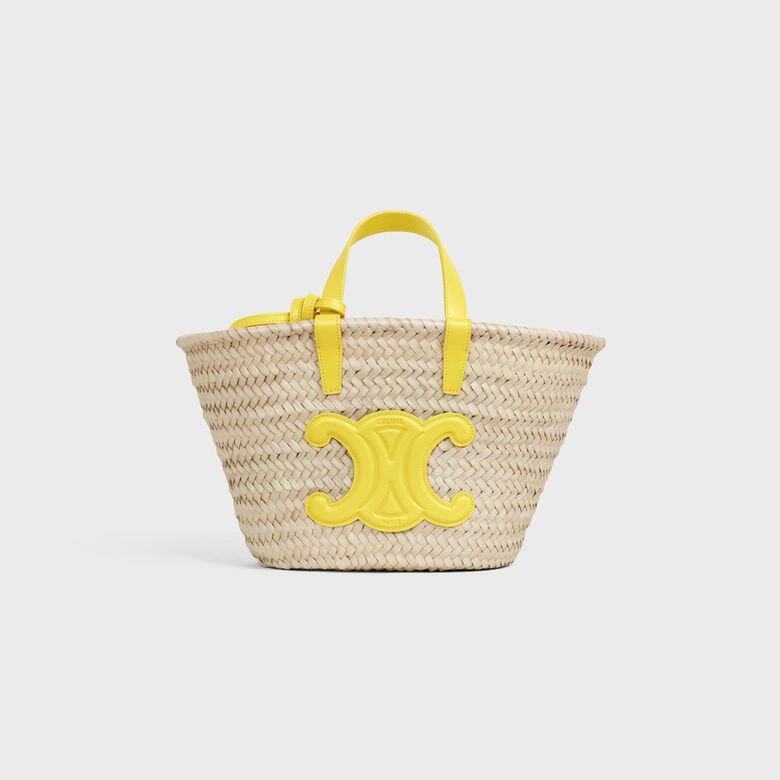 Celine 棕櫚葉及小牛皮Triomphe手袋 Celine 棕櫚葉及小牛皮Triomphe手袋