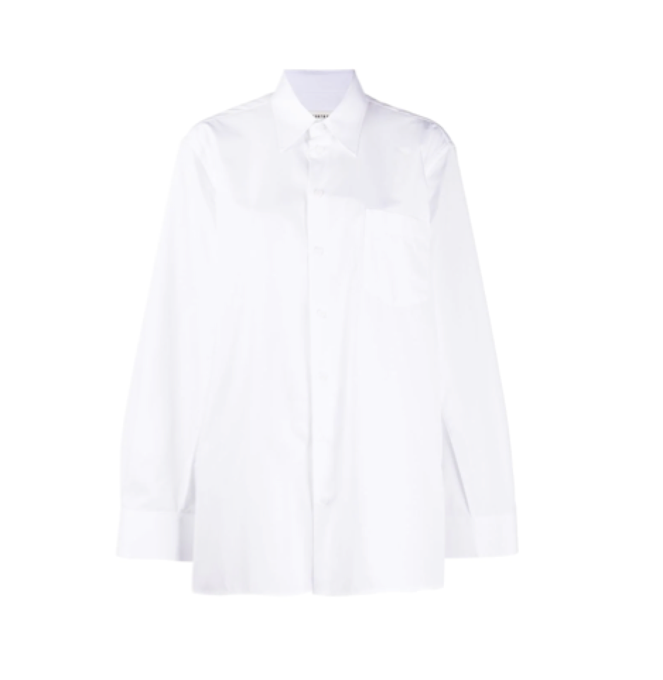 Maison Margiela 白色寬鬆剪裁恤衫 Maison Margiela 白色寬鬆剪裁恤衫