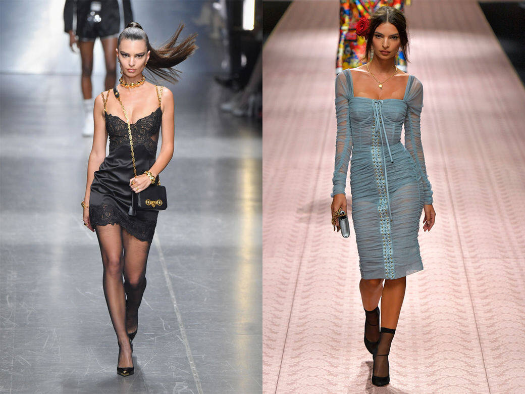 Emily Ratajkowski人氣超高,Instagram followers接近二千七百萬,Versace、Dolce & Gabbana也找她行時裝騷。 Emily Ratajkowski人氣超高,Instagram followers接近二千七百萬,Versace、Dolce & Gabbana也找她行時裝騷。