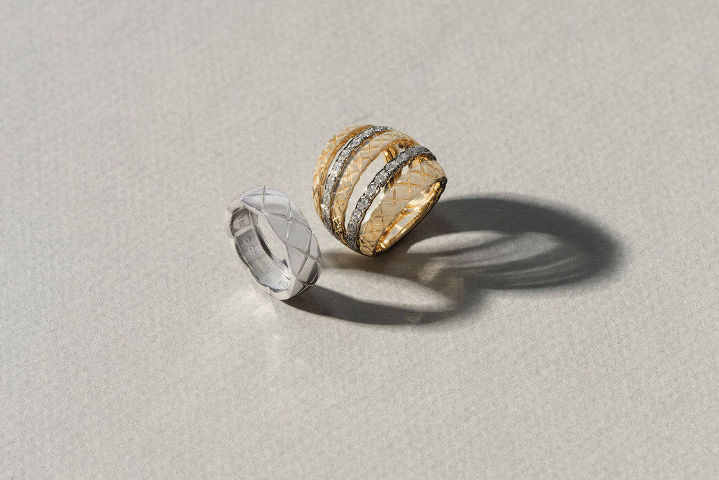 白金指環(Chanel Fine Jewellery)鑲鑽石白金及黃金指環(Chanel Fine Jewellery) 白金指環(Chanel Fine Jewellery)鑲鑽石白金及黃金指環(Chanel Fine Jewellery)