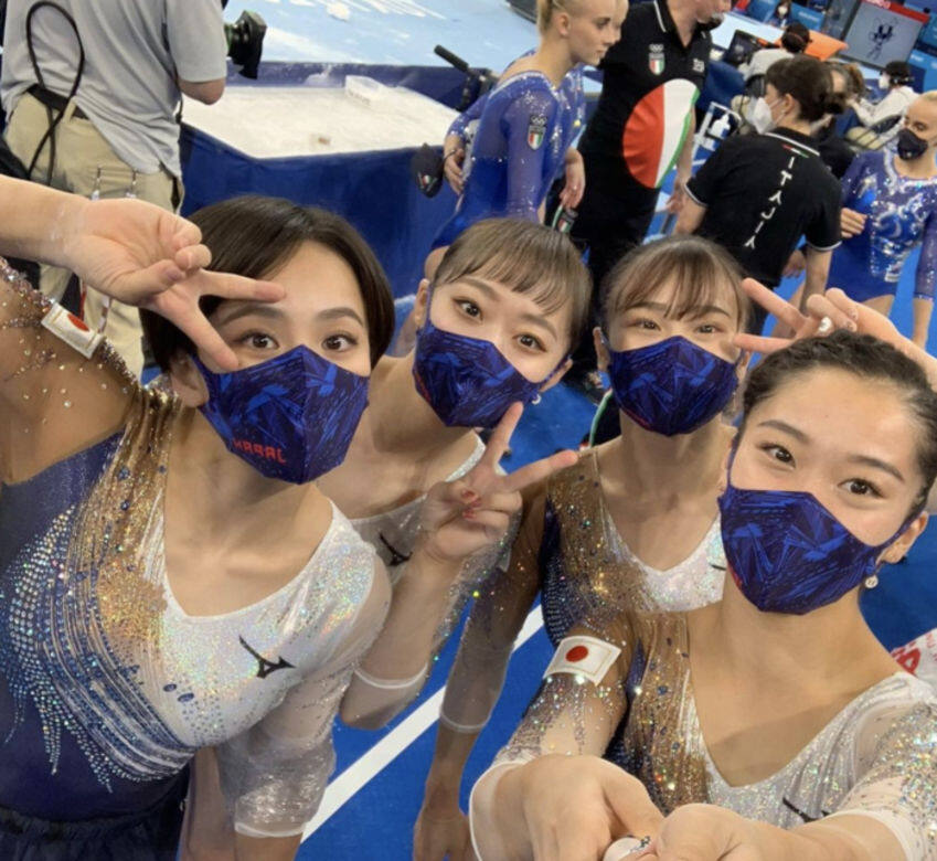 日本女子體操隊在東奧女子團體全能競技體操項目上失利,以第五名的 日本女子體操隊在東奧女子團體全能競技體操項目上失利,以第五名的