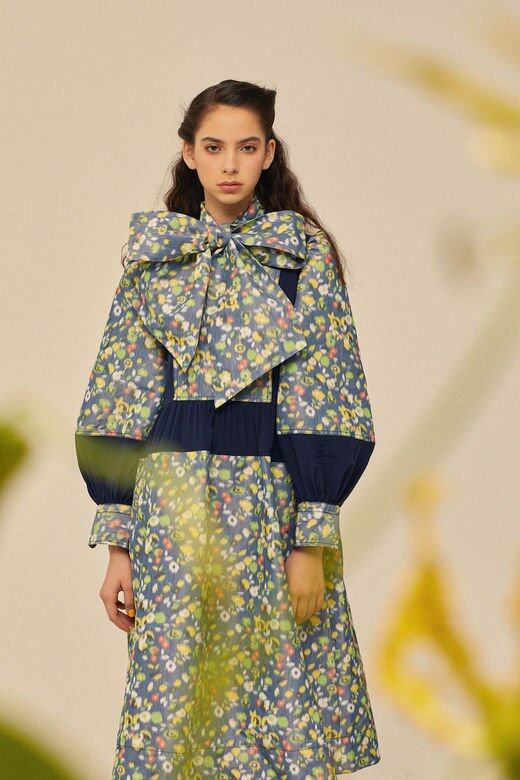 蝴蝶結飾碎花連身裙 Tory Burch 蝴蝶結飾碎花連身裙 Tory Burch
