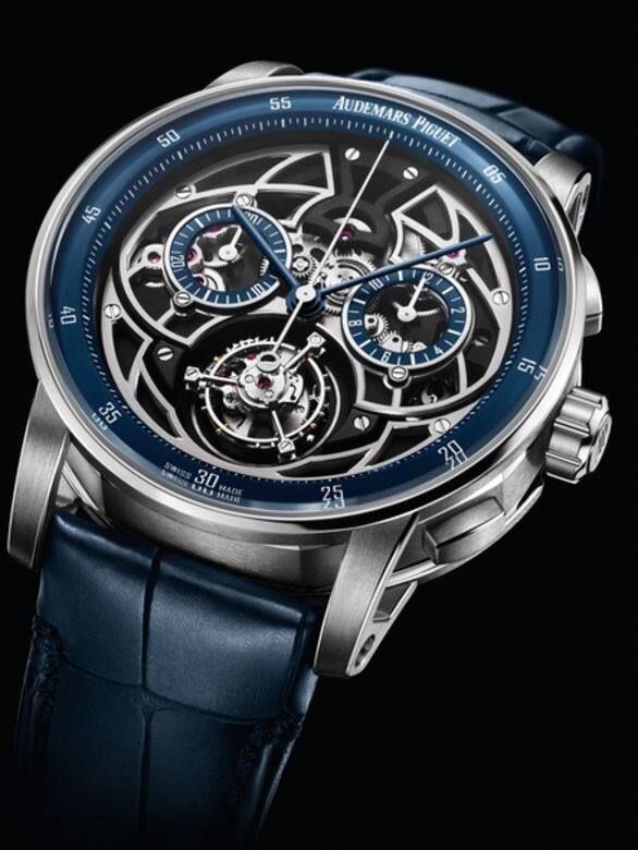 Audemars Piguet(愛彼)的皇家橡樹(Royal Oak)概念系列,將歷史悠久的陀飛輪製錶技術與大 Audemars Piguet(愛彼)的皇家橡樹(Royal Oak)概念系列,將歷史悠久的陀飛輪製錶技術與大