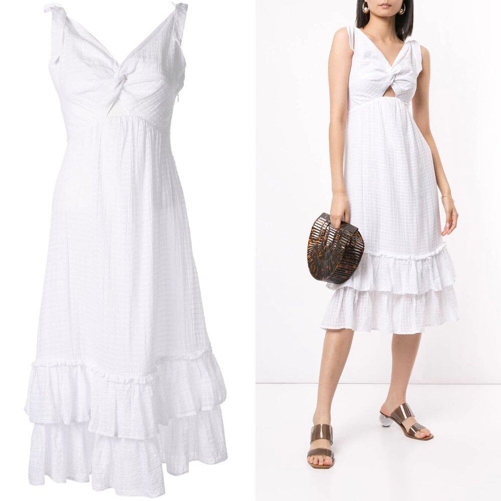 Suboo crossing twist front maxi dress Suboo crossing twist front maxi dress